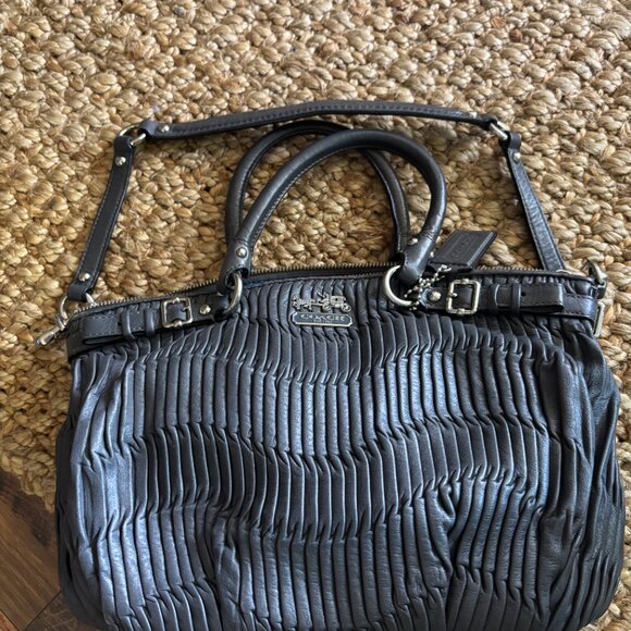 Coach Madison Gathered Leather Sophia Satchel - Picture 3 of 12